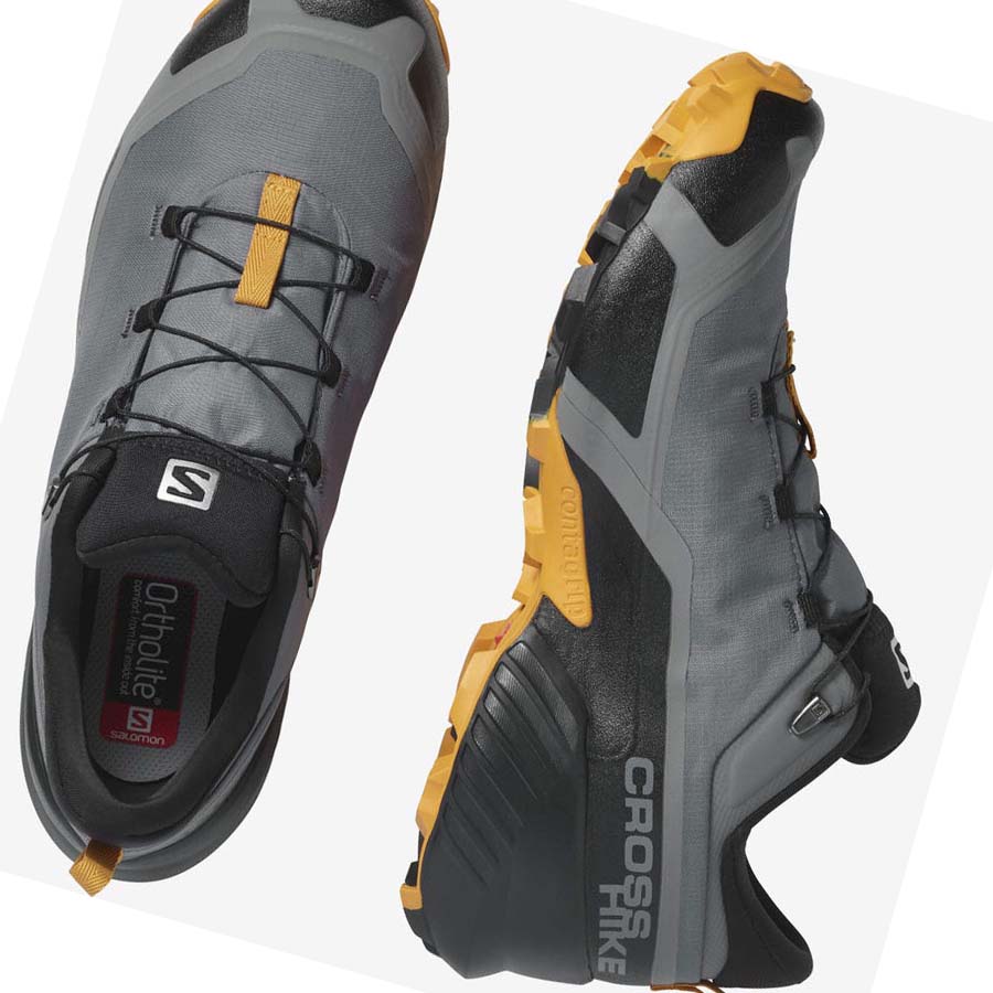 Tenis Senderismo Salomon CROSS HIKE GORE-TEX Hombre Grises | MX 3608KOR